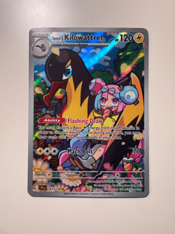 Pokemon Card • Iono’s Kilowattrel • Journey Together 163/159 • AR • ENG • MINT - Image 1