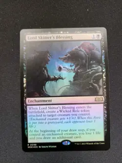 x1 Lord Skitter's Blessing WOE MTG 98 FOIL RARE M/NM 1x - Image 1