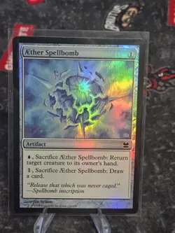 1x Aether Spellbomb - Foil Light Play, English Modern Masters MTG Magic - Image 1