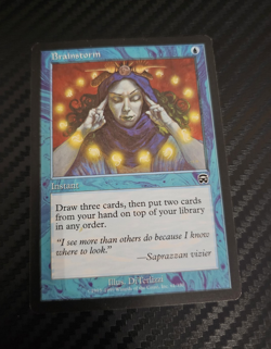 MTG Brainstorm Instant Blue Card 1999 Mercadian Masques 61/350 Common Regular - Image 1