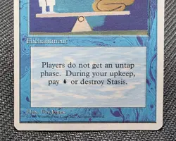 MTG Stasis- DAMAGED -4th Edition Magic the Gathering Card #104 - Image 4