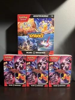 Pokemon Destined Rivals And Surging Sparks Booster Box Bundle New In Hand.. - Image 1