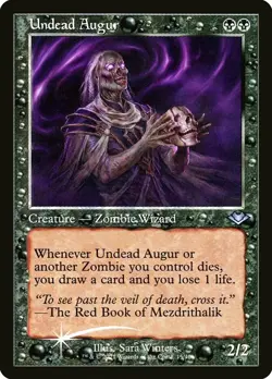 1 x Undead Augur - Foil - Retro Frame - Modern Horizons - Moderate Play - MTG - Image 1