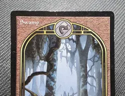 MTG Swamp- DAMAGED -Unglued Magic the Gathering Card #086 - Image 3