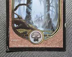 MTG Swamp- DAMAGED -Unglued Magic the Gathering Card #086 - Image 4