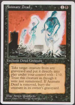 MTG - Animate Dead - ALTERNATE 4th Edition Magic - Image 1