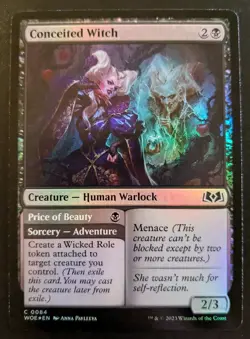 Conceited Witch 0084 WOE Foil Common Wilds Of Eldraine Magic: The Gathering - Image 1