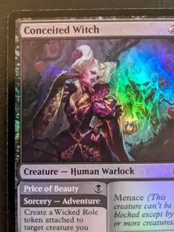 Conceited Witch 0084 WOE Foil Common Wilds Of Eldraine Magic: The Gathering - Image 2