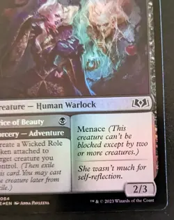 Conceited Witch 0084 WOE Foil Common Wilds Of Eldraine Magic: The Gathering - Image 5