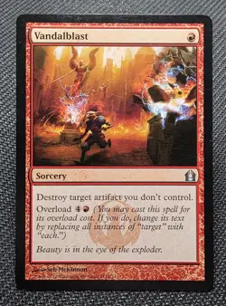 MTG Vandalblast- WRITTEN ON -Return to Ravnica Magic the Gathering Card #111 - Image 1