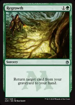1 x Regrowth - Masters 25 - Moderate Play - MTG - Image 1