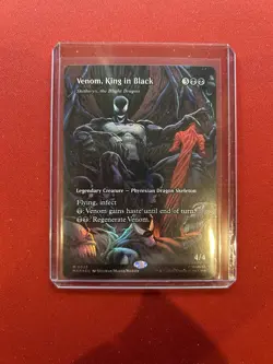 MTG Spider-man Venom, King in Black M 0022 Foil Full Art Magic The Gathering - Image 1
