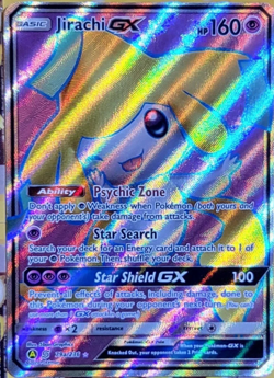 Pokemon TCG Jirachi GX Sun & Moon Unified Minds 79A/236 Holo Alt Art Promo - Image 1