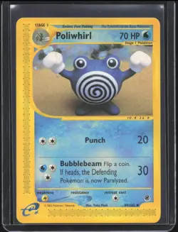 2002 Pokemon Expedition Set Poliwhirl #89/165 NM - Image 1