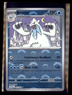 Pokemon Beartic 026/086 Black Bolt Poke ball Holo - Image 1