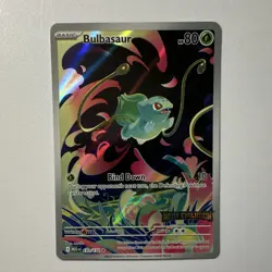 Pokemon TCG Bulbasaur Illustration Rare Mega Evolution Holo Stamped 133/132 - Image 1