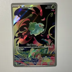 Pokemon TCG Bulbasaur Illustration Rare Mega Evolution Holo Stamped 133/132 - Image 2