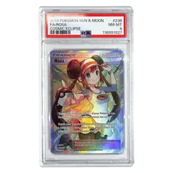 2019 Pokemon Sun & Moon Rosa (Full Art) 236/236 Sm-Cosmic Eclipse Holo PSA 8 - Image 1