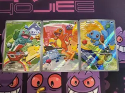 Pokemon First Partner Illustration Collection Series 1 Kanto Gen 1 Starters - Image 1