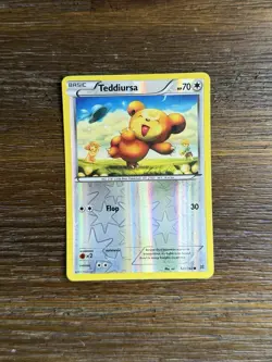 Pokemon TCG Teddiursa BREAKthrough 121/162 Reverse Holo Common NM - Image 1
