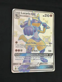 Lucario GX SV64/SV94 Hidden Fates Shiny Vault Pokemon 2019 NM - Image 4