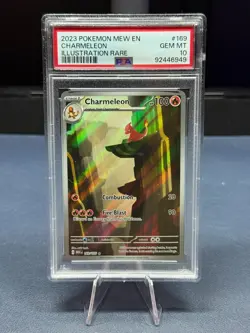 Charmeleon #169/165 - 2023 Pokemon Mew EN 151 - GEM Mint PSA 10 - Image 1