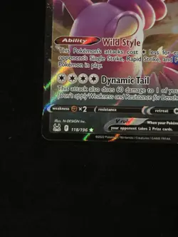 Pokemon Drapion V Swsh11: Lost Origin Ultra Rare Full Art Holo 118/196 TCG Card - Image 4