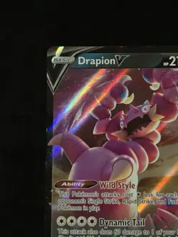 Pokemon Drapion V Swsh11: Lost Origin Ultra Rare Full Art Holo 118/196 TCG Card - Image 5