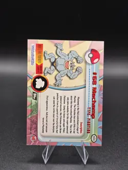 Pokemon 2000 Topps Chrome Pokemon Series 1 #68 Machamp Pokemon T.V. NM - Image 2
