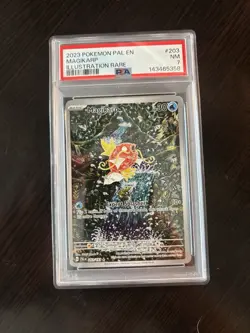 Pokemon TCG Magikarp Scarlet & Violet Paldea Evolved Card 203 PSA 7 - Image 1