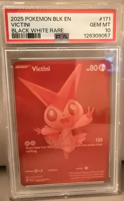 Pokemon Victini 171/086 Sv: Black Bolt Black White Rare Holo PSA 10 - Image 1