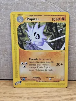 Pupitar 56/147 Aquapolis Non-Holo Pokemon Card TCG - Image 1