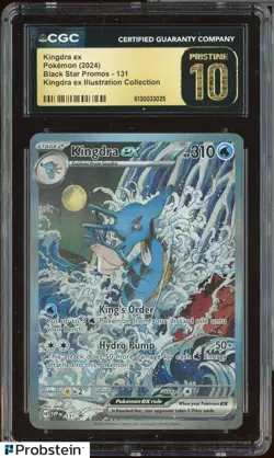 2024 Pokemon SFA Illustration Coll. BSP #131 Kingdra ex CGC 10 PRISTINE - Image 1