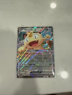 Meowth ex 062/088 Me03: Perfect Order Holo Pokemon TCG Card Rare NM PSA 10 - Image 1