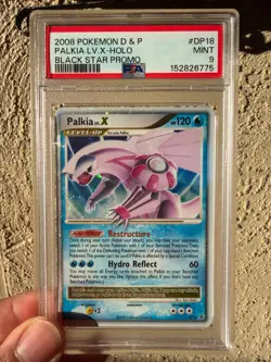 2008 POKEMON DIAMOND & PEARL BLACK STAR PROMO #DP18 PALKIA LV.X-HOLO BLACK STAR - Image 1