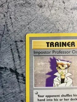 1999 Pokemon Base Set 1st Edition Imposter Professor Oak Trainer Card 73/102 - Image 2