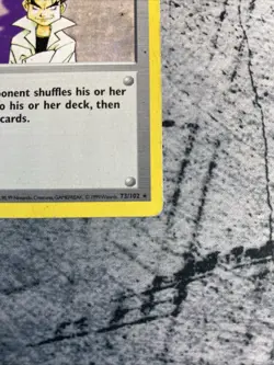 1999 Pokemon Base Set 1st Edition Imposter Professor Oak Trainer Card 73/102 - Image 4