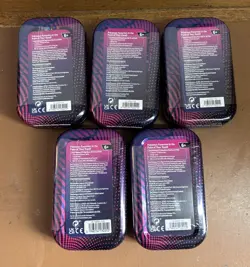 Pokemon Trading Card Game Mega Evolution Mini Tin — Full Set of 5 - Sealed - Image 2