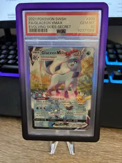 PSA 10 Glaceon VMAX - 209/203 - Evolving Skies - Pokemon - Read Description - Image 1