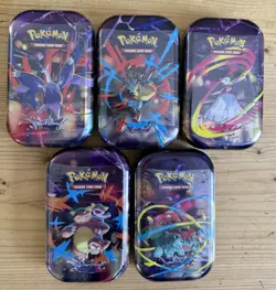 Pokemon Mega Evolution Mini Tin Set of 5 - New & Sealed ⭐ - Image 1