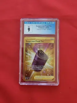 Pokemon: Suspicious Food Tin 080/073 Gold Champion's Path Secret Rare CGC 9 -D72 - Image 1