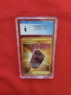 Pokemon: Suspicious Food Tin 080/073 Gold Champion's Path Secret Rare CGC 9 -D72 - Image 4