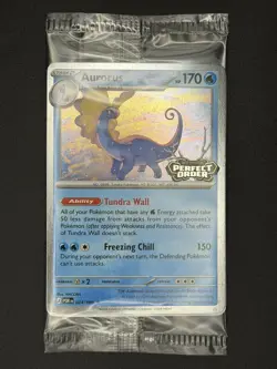 2x Aurorus 024/088 - Cosmo Holo - Pokemon Perfect Order Stamped Promo SEALED - Image 3