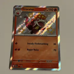 Pokemon TCG Paldean Fates Shiny Crocalor SVP080 Black Star Promo MINT - Image 1