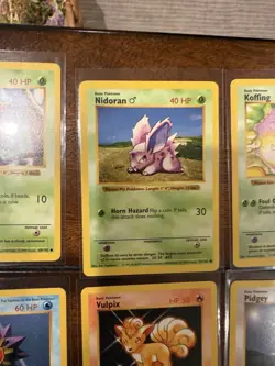 Pokemon Base Set Shadowless 12 Card Lot (LP/MP) Gastly Starmie Polirwirl - Image 5