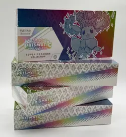 Lot of (4) Pokemon TCG Prismatic Evolutions Super Premium Collection Boxes NEW - Image 1