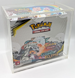 Pokemon TCG Sun & Moon Cosmic Eclipse Booster Box w/Acrylic Case #2 - Image 1