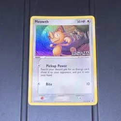 Meowth 77/113 EX Delta Species 50HP Reverse Holo Common Pokemon Card - Image 1