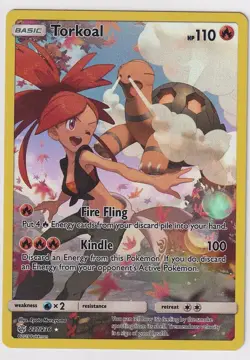 Torkoal (Secret) 237/236 SUN AND MOON - Cosmic Eclipse Holo POKEMON - Image 2