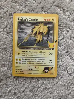 Rocket's Zapdos - 15/132 - Pokemon Celebrations Classic Collection Holo Rare 334 - Image 1